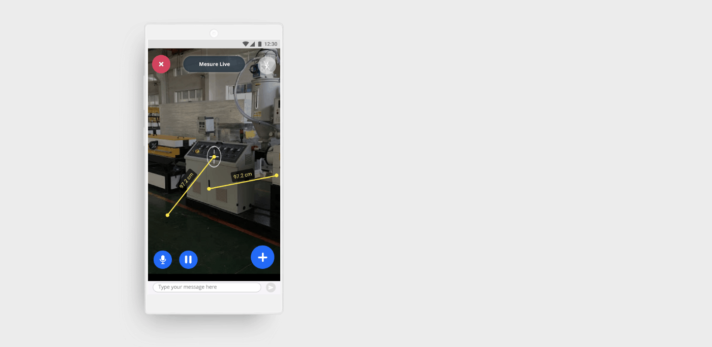 TechSee's measurement tool uses AR to measure physical objects & distances.